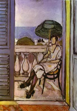 アンリ・マティス Painting - 傘を持つ女性 1919 年抽象フォービズム アンリ・マティス